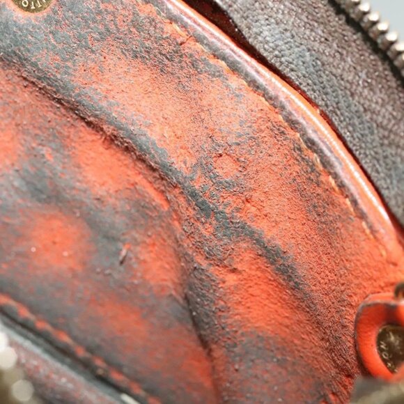 LOUIS VUITTON Monogram Perfo Pochette Cles Coin Purse Orange M95222 Auth - Picture 2 of 16